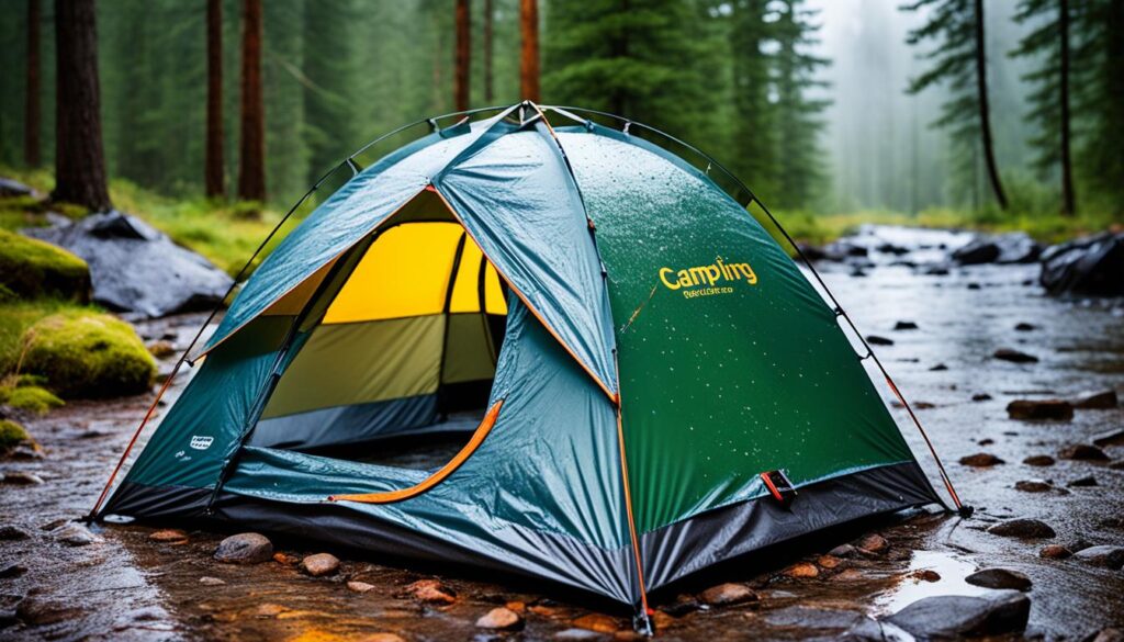 Barraca de camping impermeável