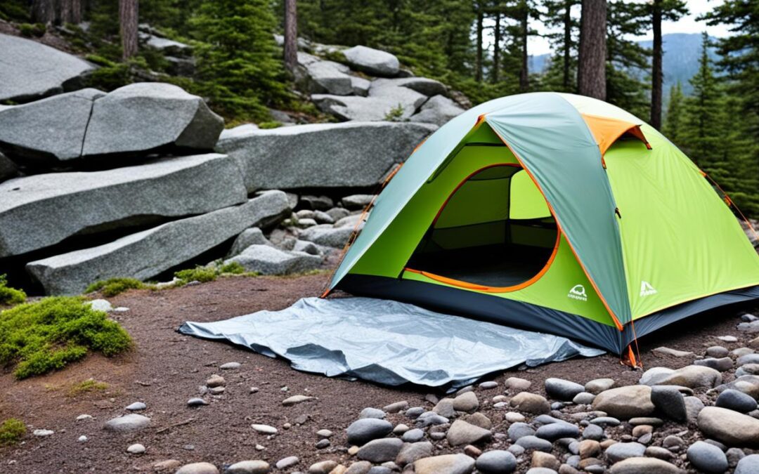 O que é footprint de barraca?