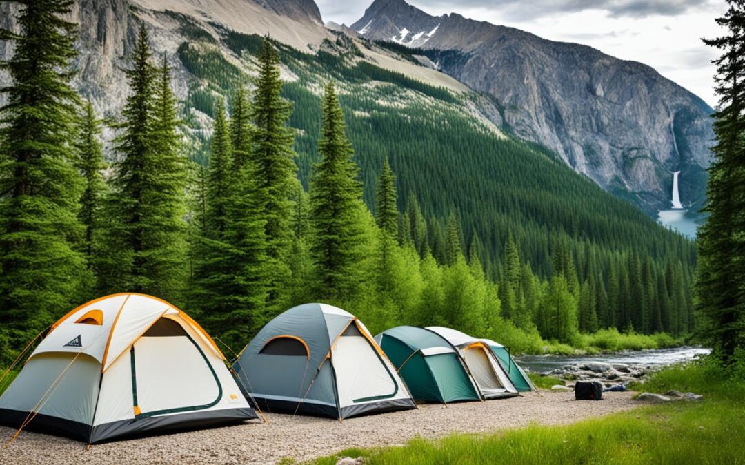 Qual é a diferença entre barracas de um, dois e três quartos?