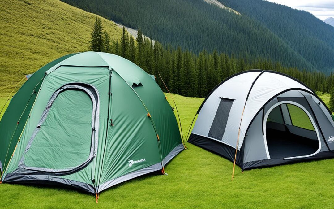 Qual é melhor: Barraca com estrutura de domo ou estrutura tipo túnel?