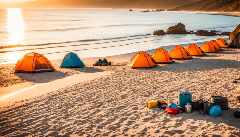É permitido acampar na praia?