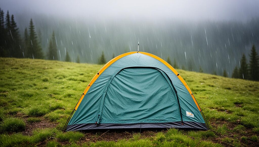 barraca camping resistente chuva