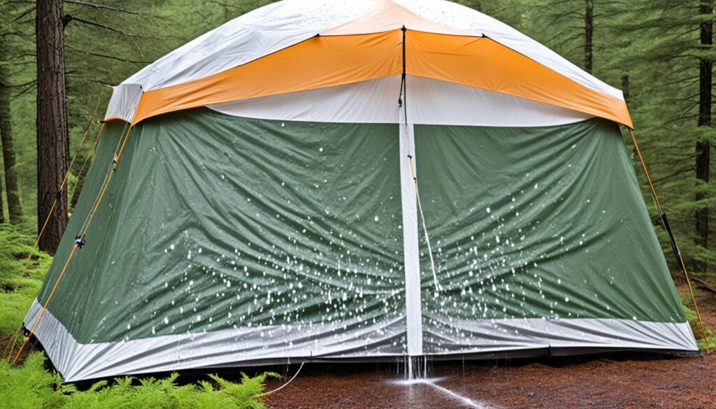 barraca resistente à água
