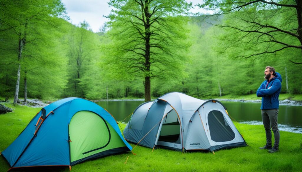 características barraca camping