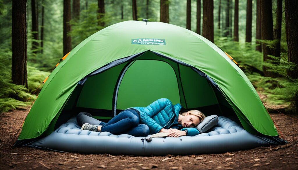 colchão inflável para camping