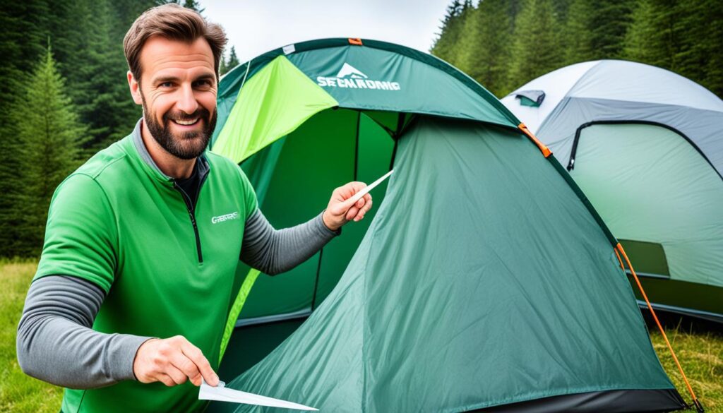 escolher uma barraca resistente