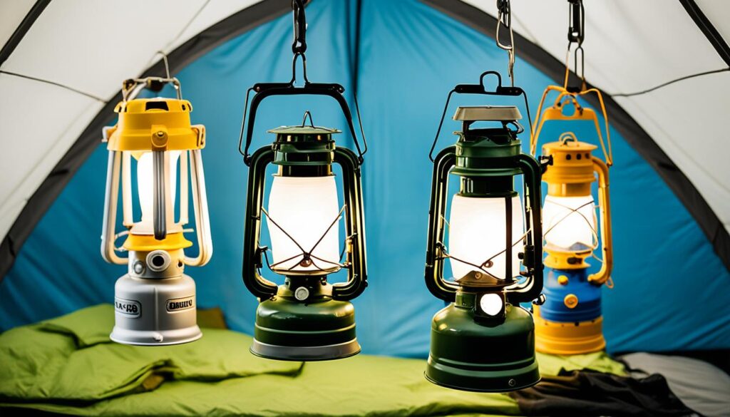 lanternas para camping
