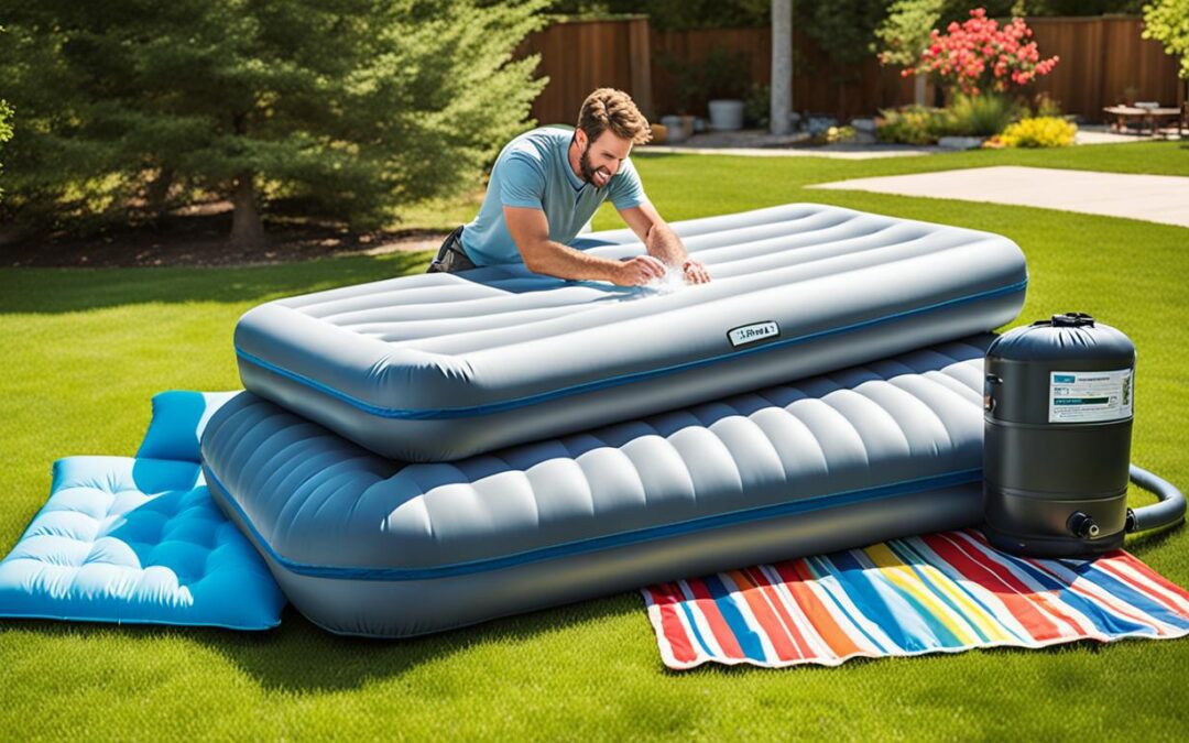 manutenção cuidados colchões infláveis