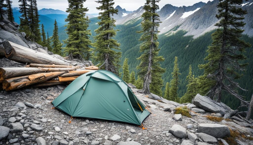 proteger a barraca em terrenos difíceis