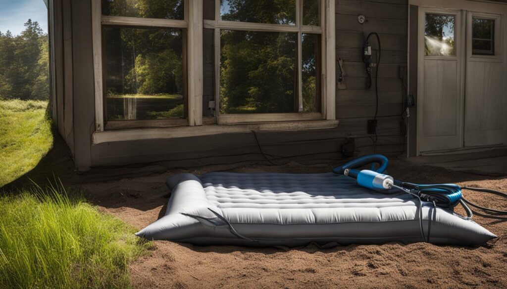 Manutenção do colchão inflável