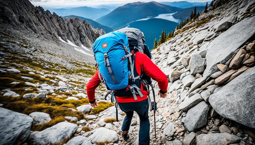 Mochila de Camping com Barra Estabilizadora Mochila de Camping com Barra Estabilizadora