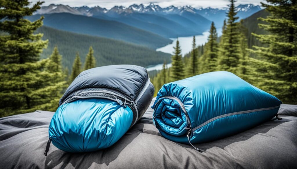 Peso do saco de dormir Peso do saco de dormir