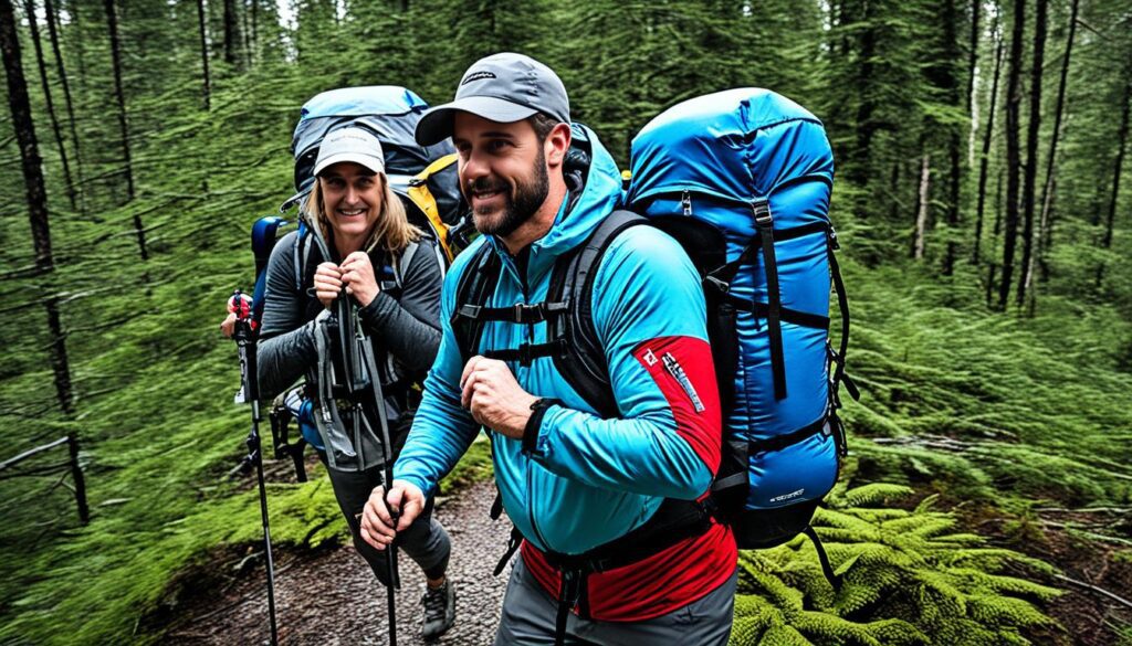 como usar mochila de camping costas