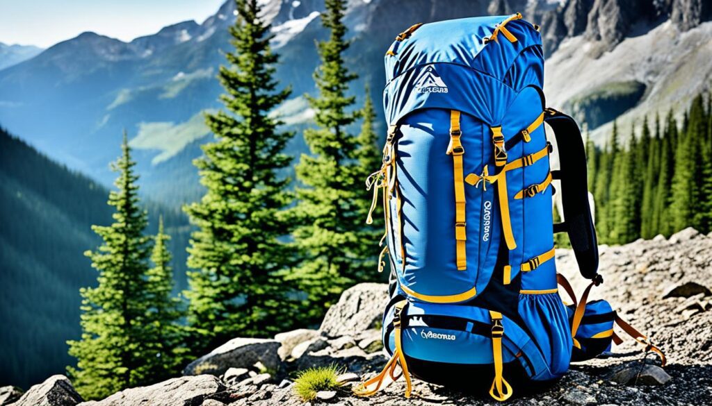 mochila para acampamento e montanhismo