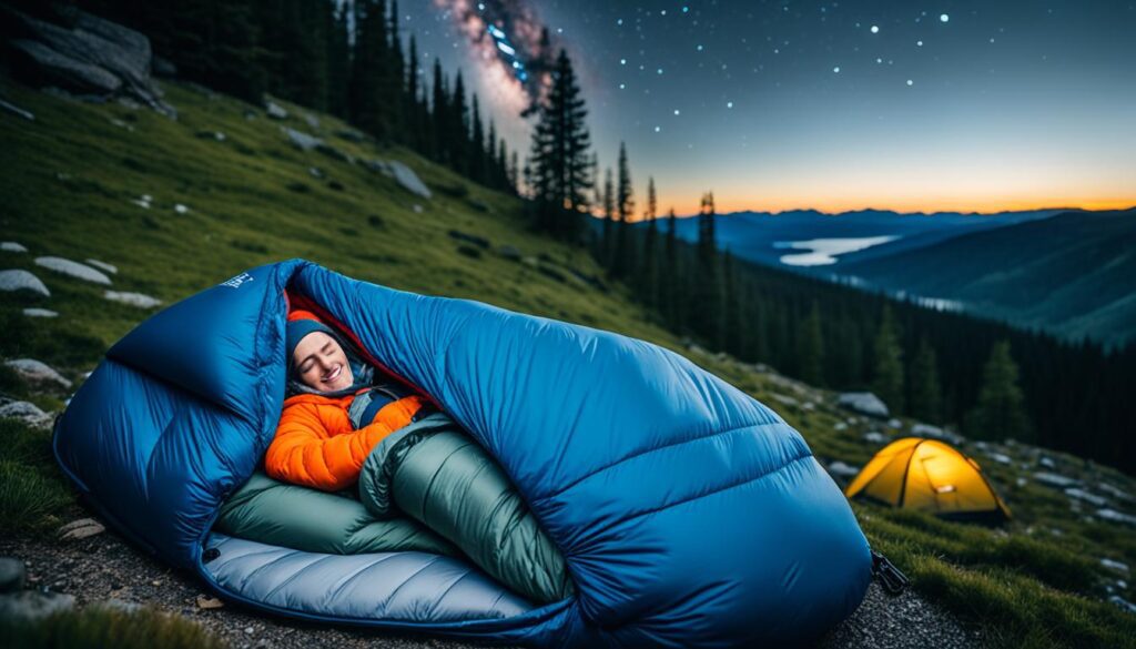 saco de dormir com bolso interno