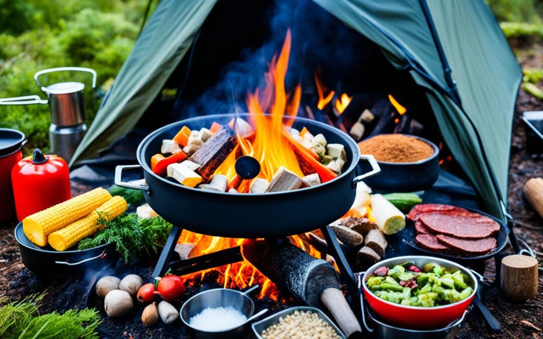 5 comidas rápidas para fazer em um camping