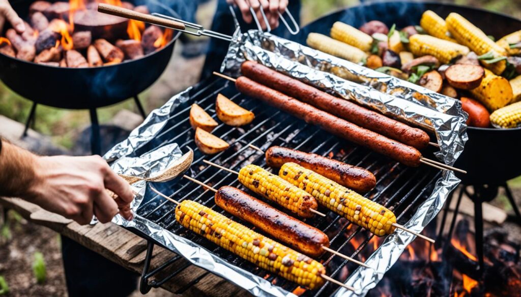 Comida de acampamento fácil de preparar