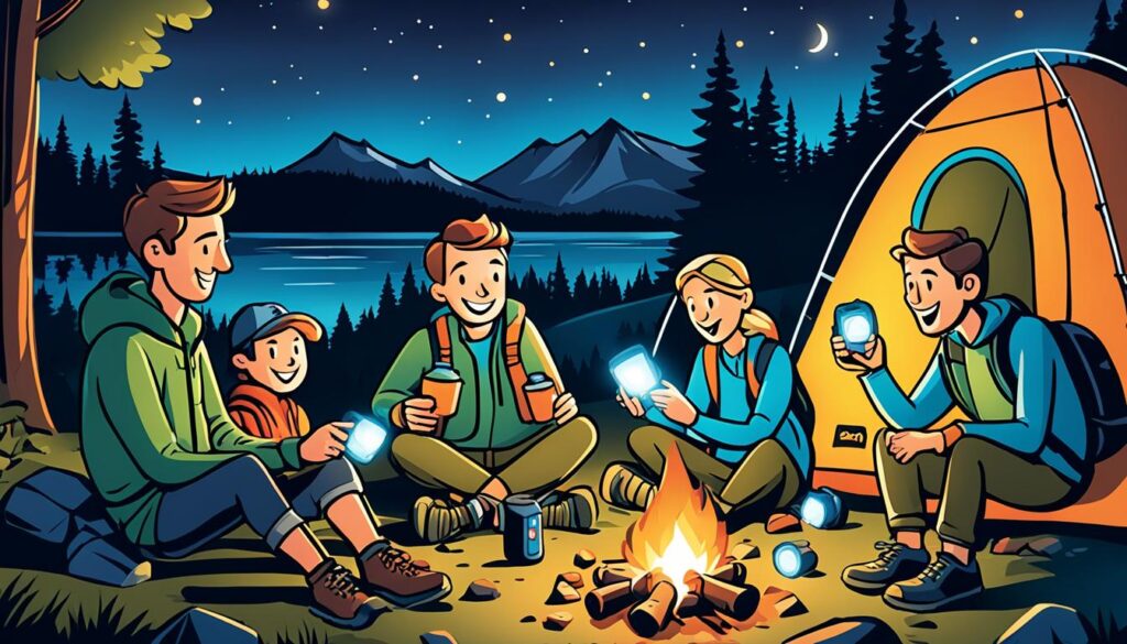 Lanternas de acampamento recarregáveis