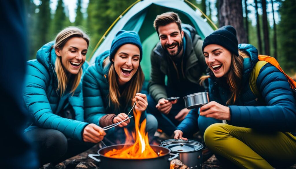 Técnicas de cozimento no acampamento
