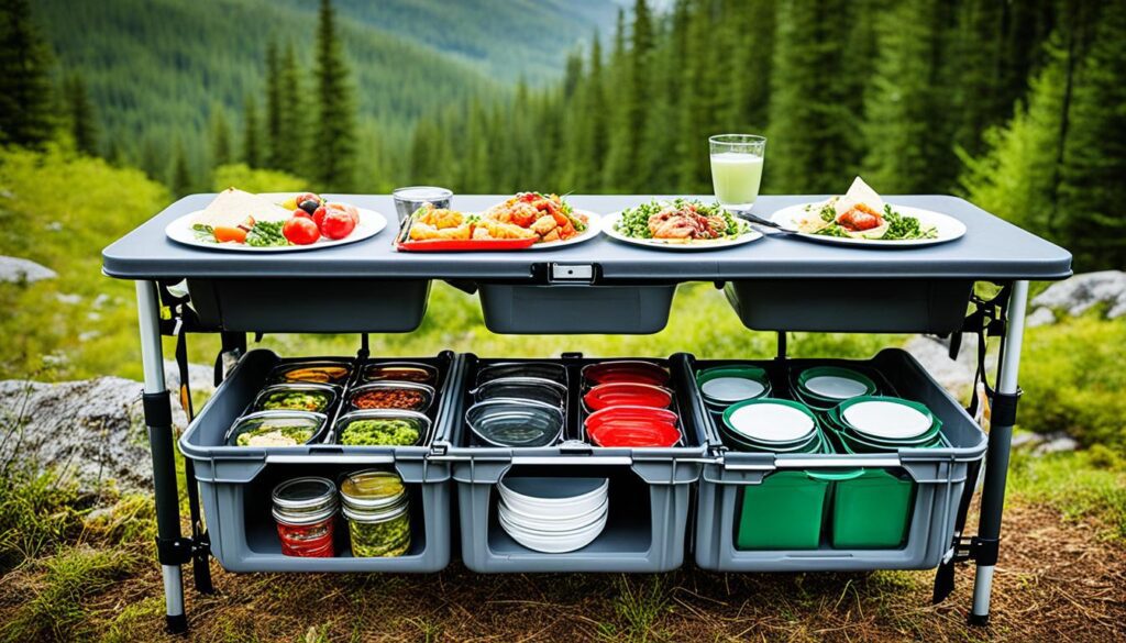 mesas com armários para camping mesas com armários para camping
