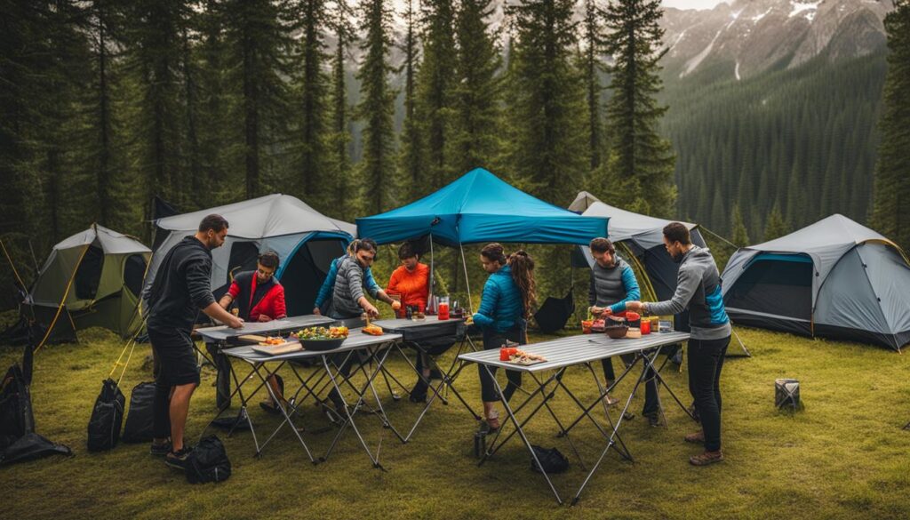 mesas dobráveis para camping mesas dobráveis para camping