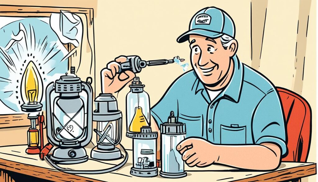 Manutenção de lanternas