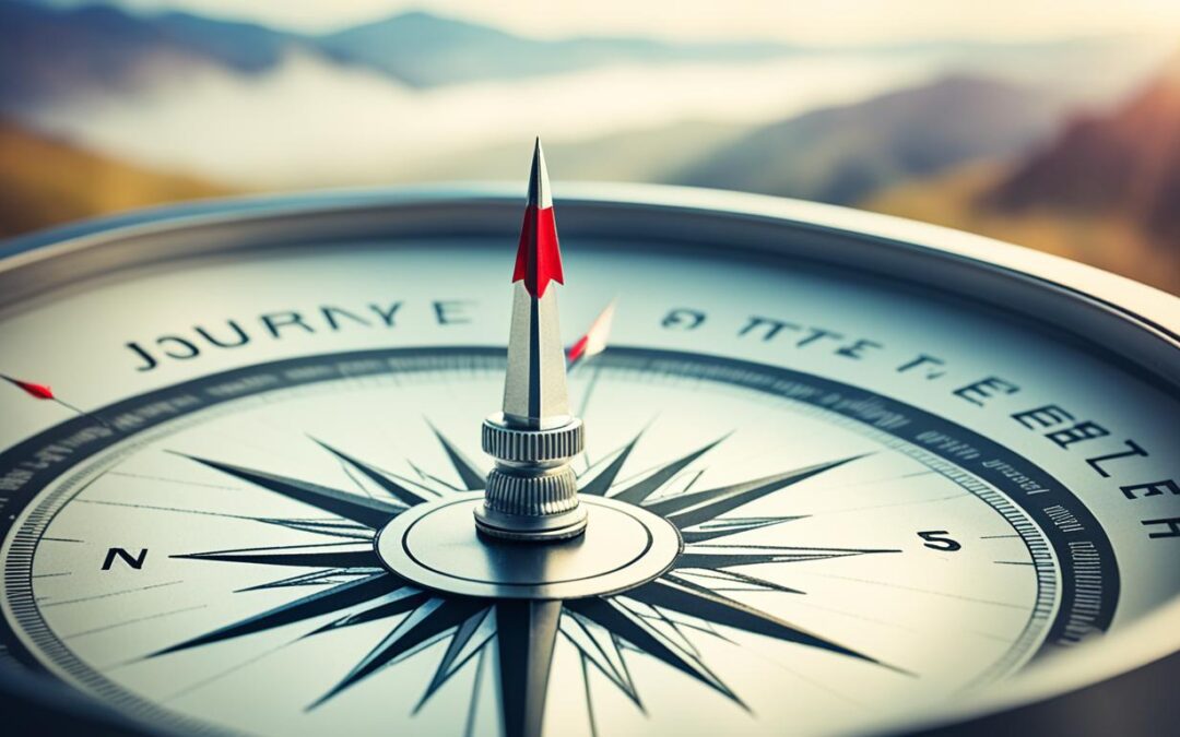 Para qual direção a bússola aponta?