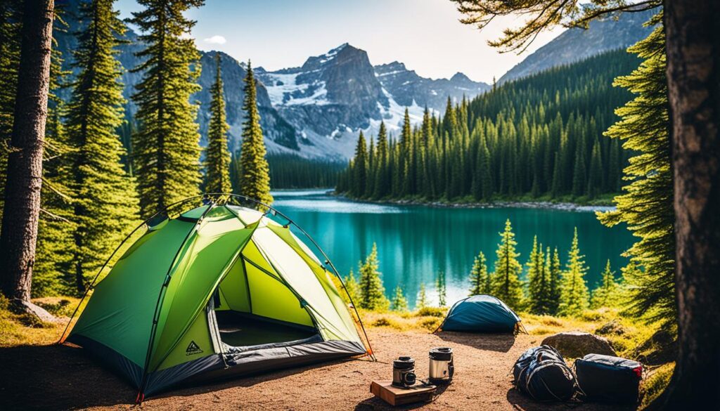 Soluções portáteis para camping