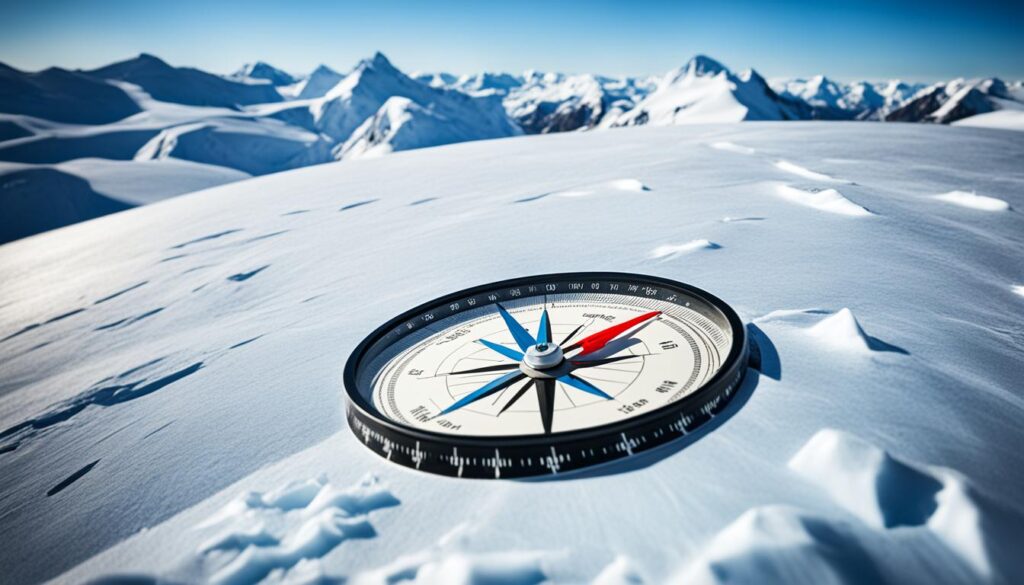 direção da bússola direção da bússola