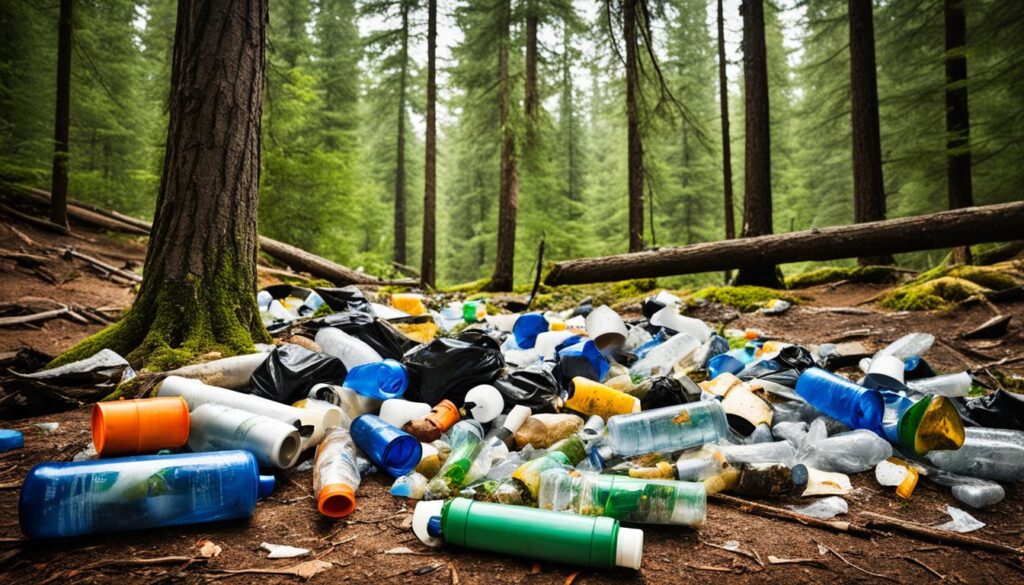 impacto ambiental durante acampamento