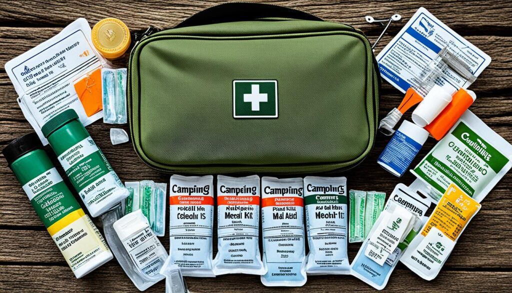 kit médico para camping
