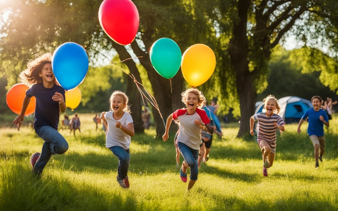 Como animar crianças no acampamento?