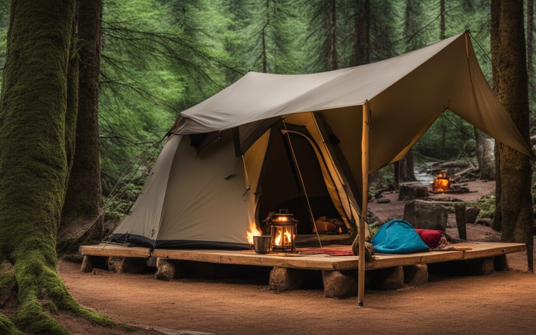 Como montar um acampamento confortável?