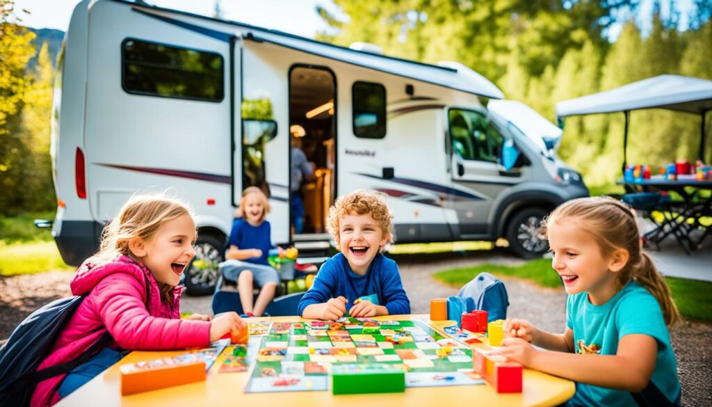 Crianças em MotorHome