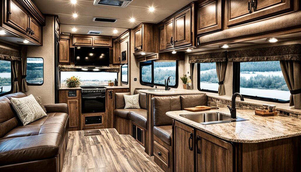 Interior personalizado de motorhome