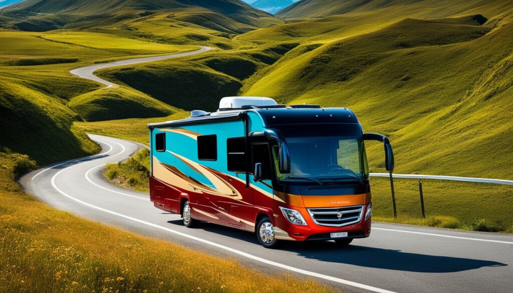 Motorhome on the road