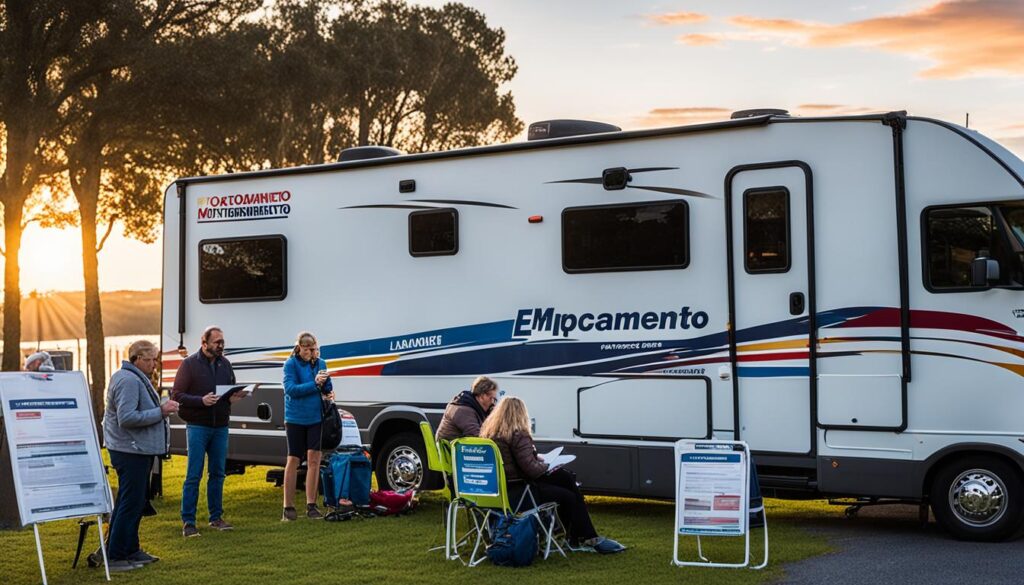 emplacamento de motorhomes