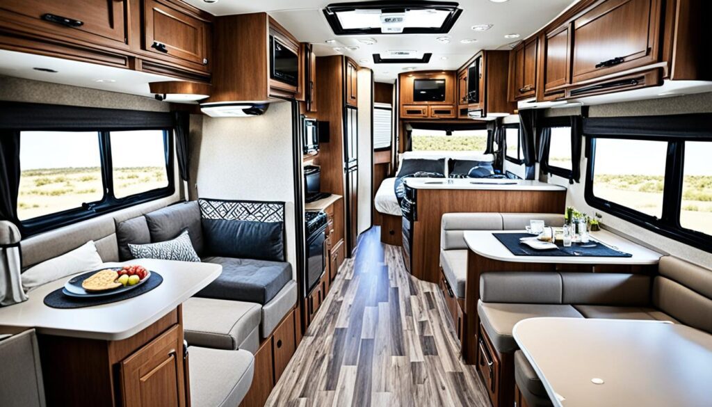 organização interna de Motorhome organização interna de Motorhome