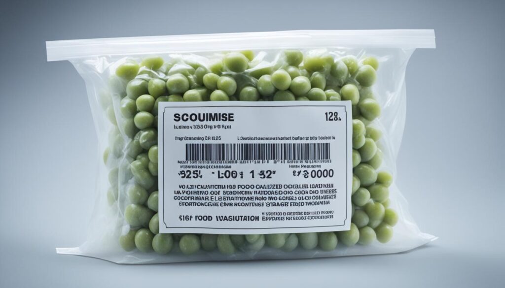 Comida liofilizada armazenada Comida liofilizada armazenada