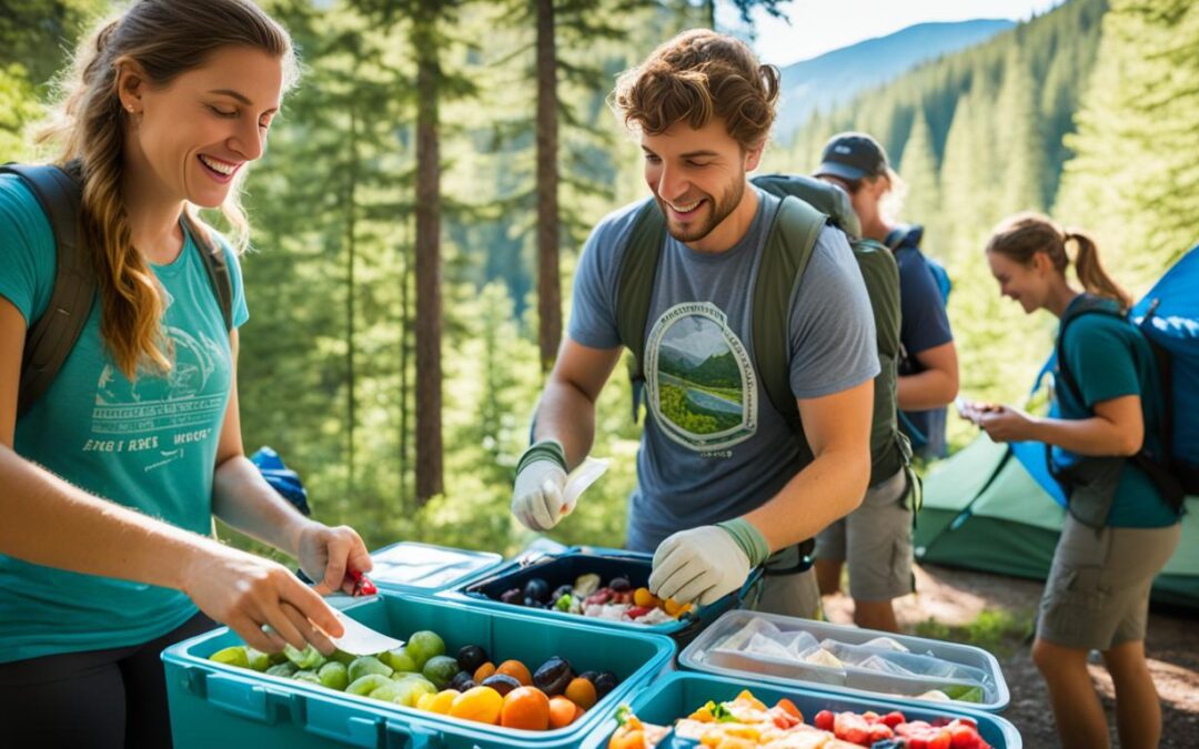 Como estocar comida para acampamento?