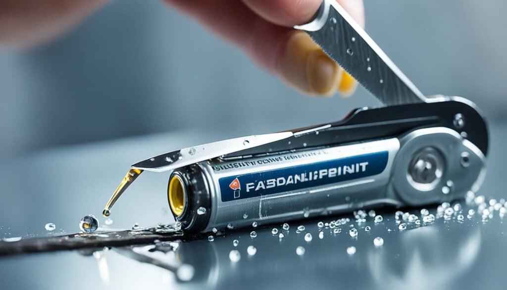 Lubrificação de canivete