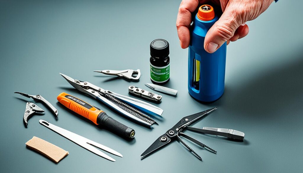 Manutenção de canivete Manutenção de canivete