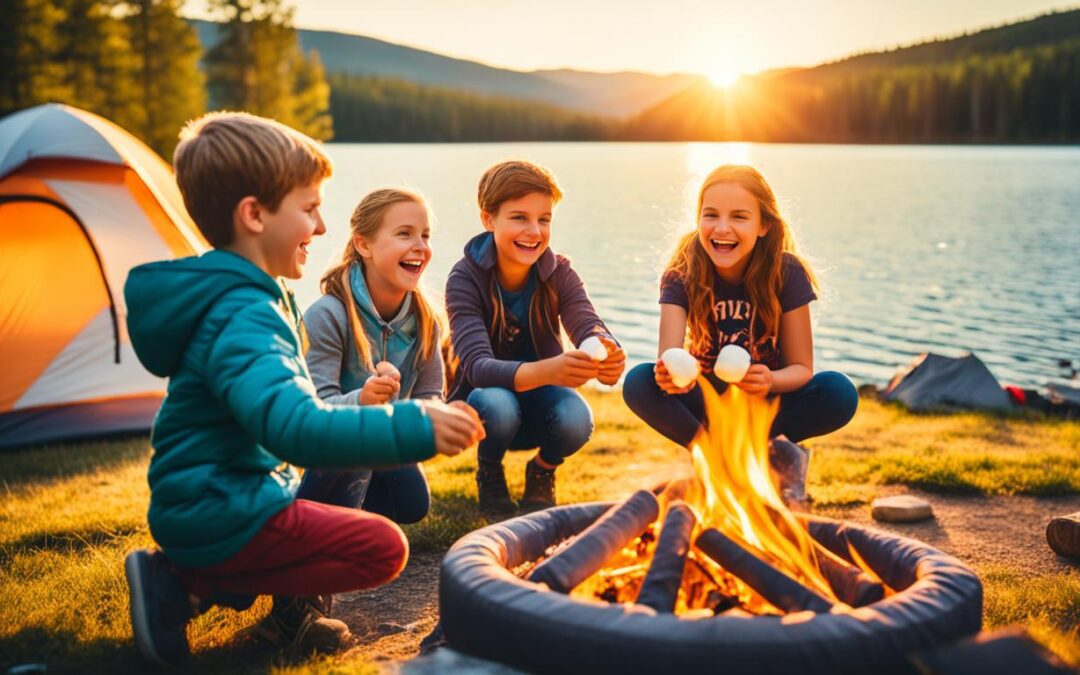 O que fazer em um acampamento com crianças?