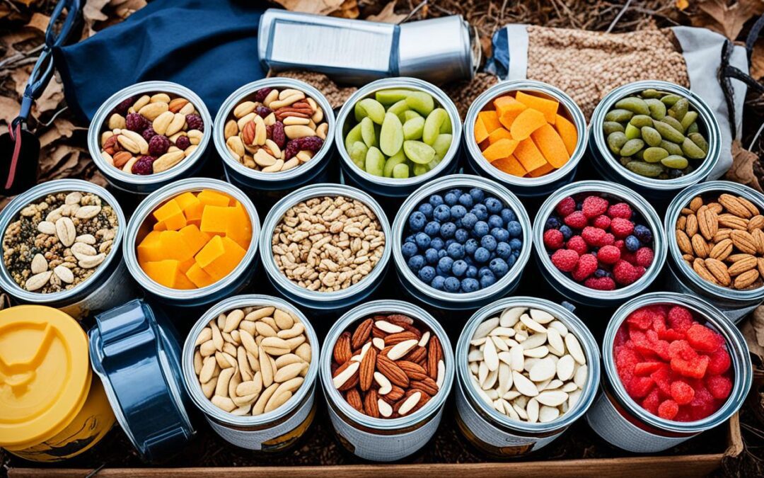 Quais alimentos podem estocar no acampamento?