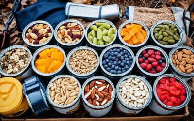 Quais alimentos podem estocar no acampamento?