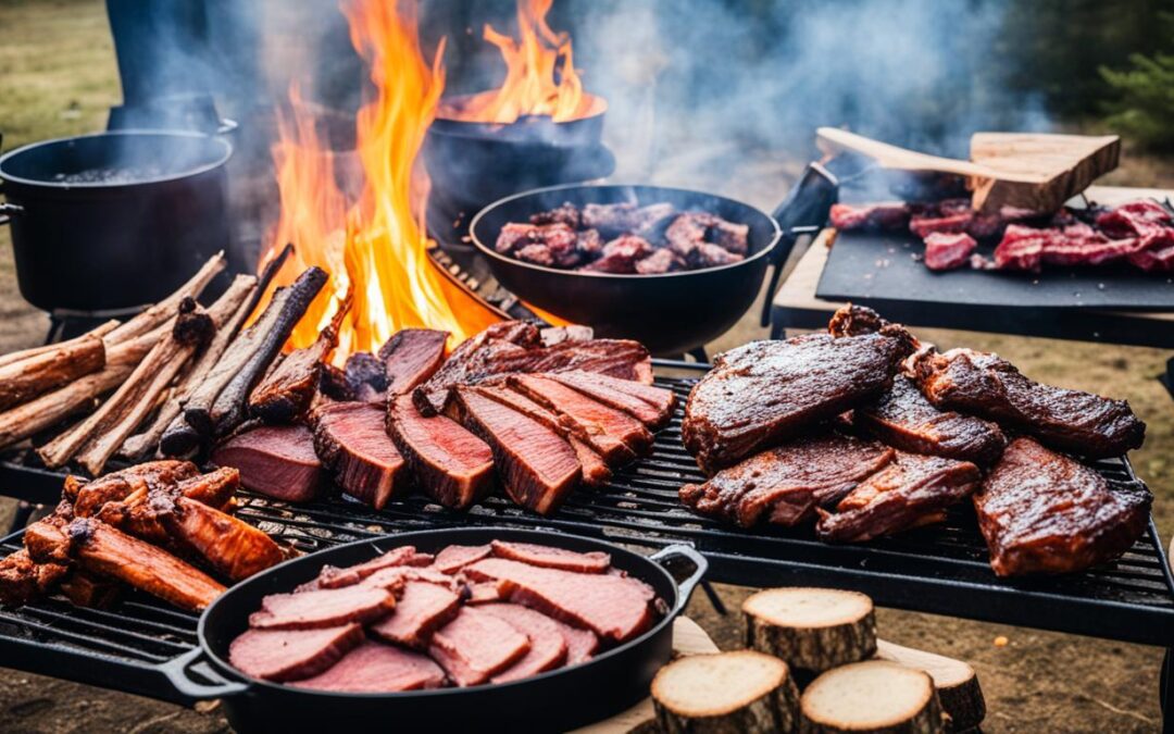 Quais carnes ficam boas defumadas para acampamento?