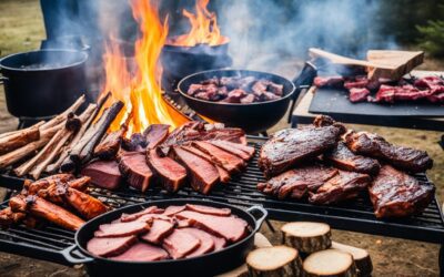 Quais carnes ficam boas defumadas para acampamento?