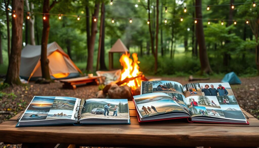 Compartilhamento de Álbuns de Camping