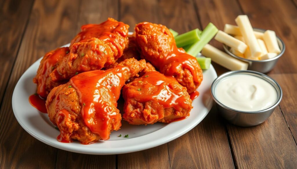 Molho Buffalo caseiro com coxas de frango