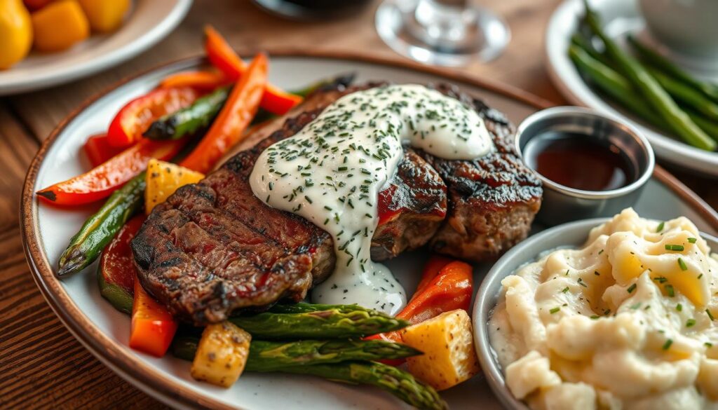 acompanhamento para bife gorgonzola